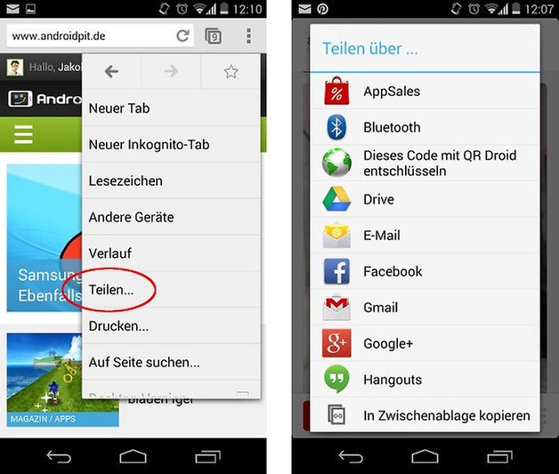kitkat bug teilen screenshot 01