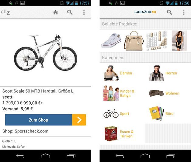 ladenzeile de app shopping