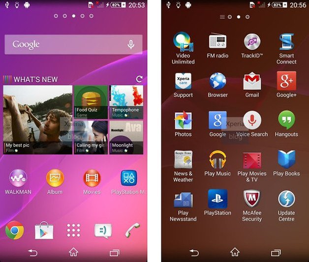 sony xperia sirius oberflaeche screenshot 02