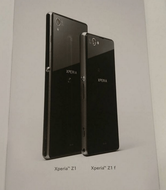 Xperia Z1 f next to Xperia Z1