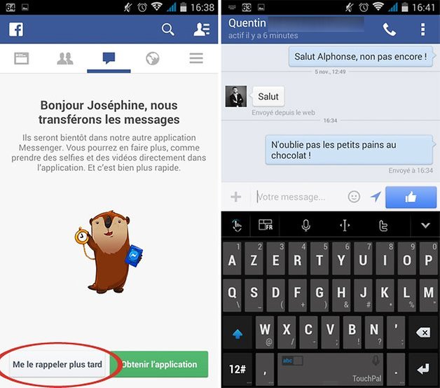 facebook adieu messenger