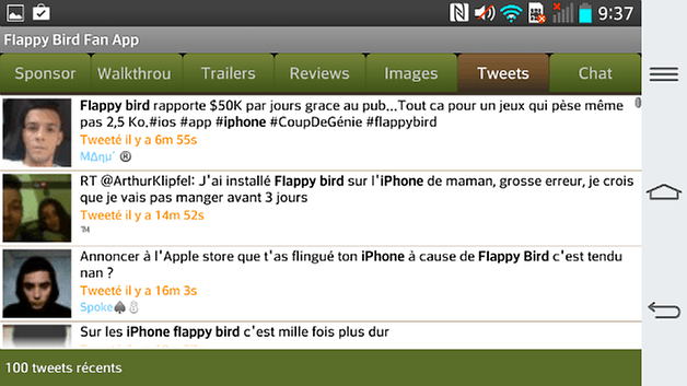 flappy bird fan tweet