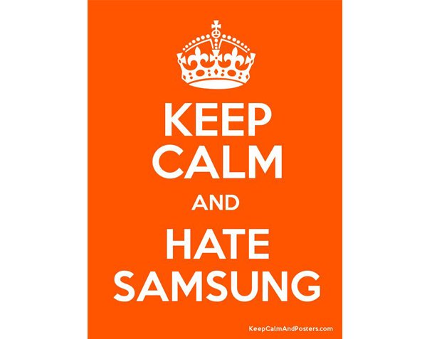 keep calm hate samsung small