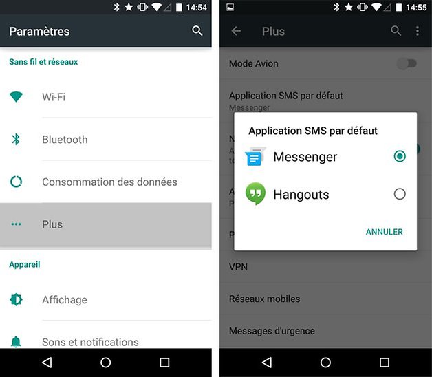 nexus5 applicationsms
