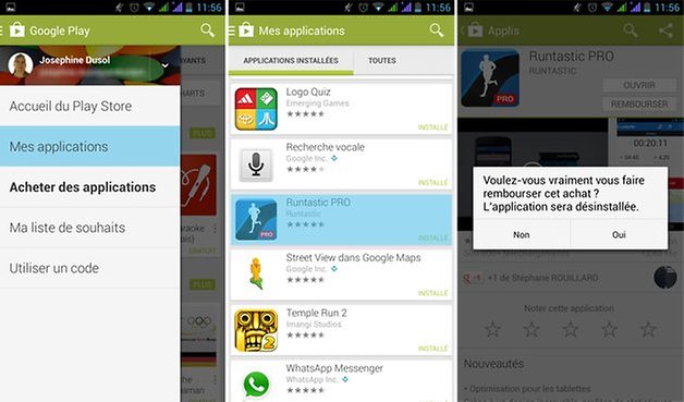 remboursement google play