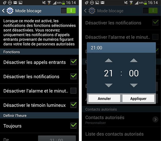 samsung mode blocage 2