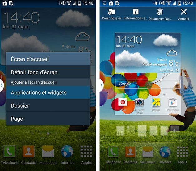 samsung personnaliser ecran 4