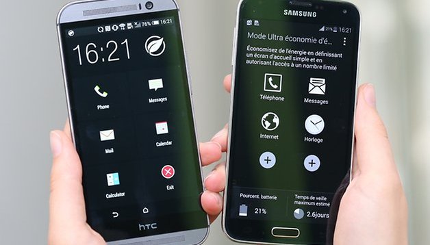 Galaxy S5 vs HTC One (M8) : comparatif des modes économie d'énergie