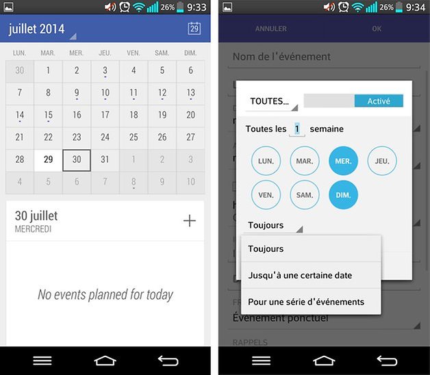 today calendar fr