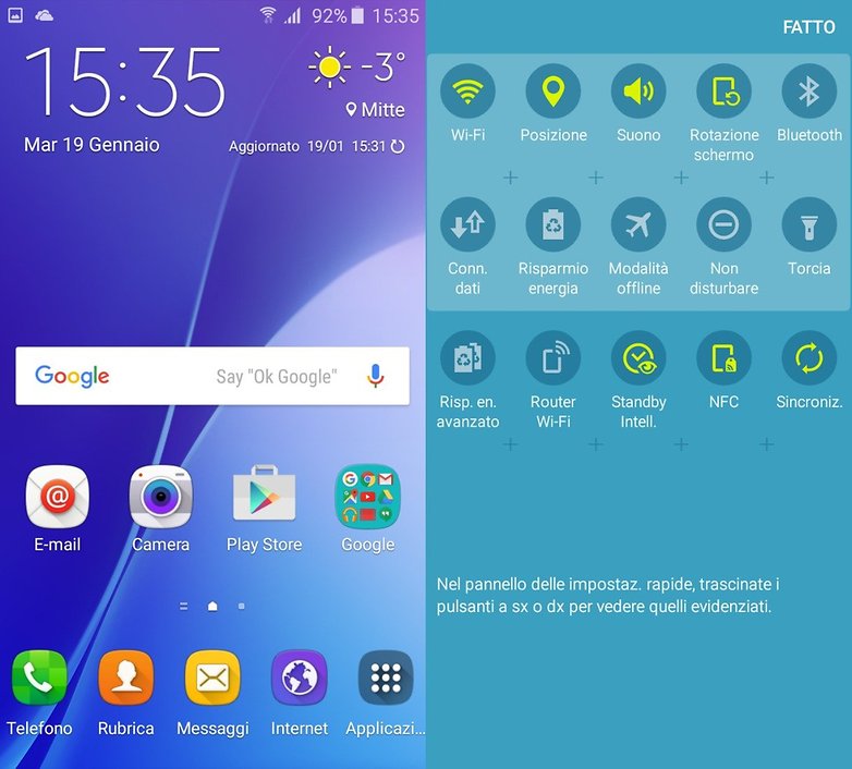 Galaxy A3 Touchwiz