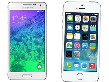Samsung Galaxy Alpha vs iPhone 5s : points communs et diff&eacute;rences