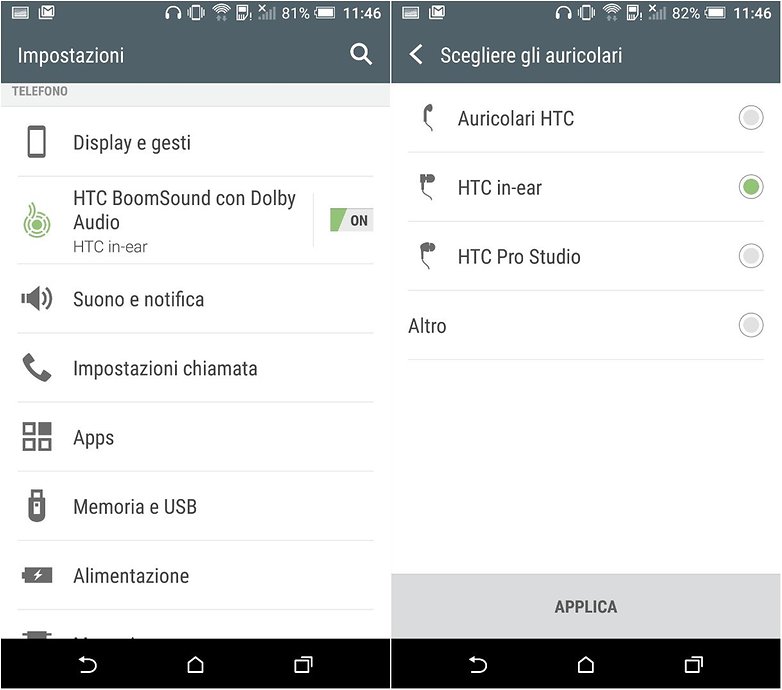 HTC One A9 musica
