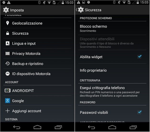 Moto g widget