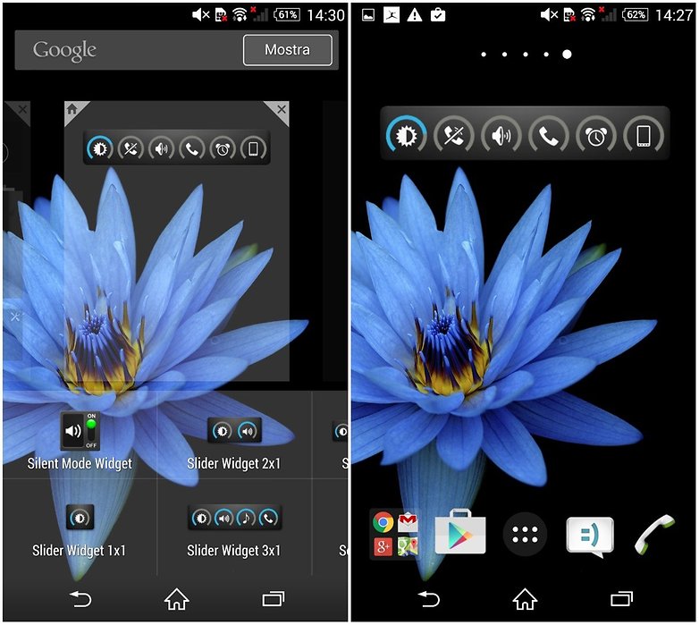 Slider widget app