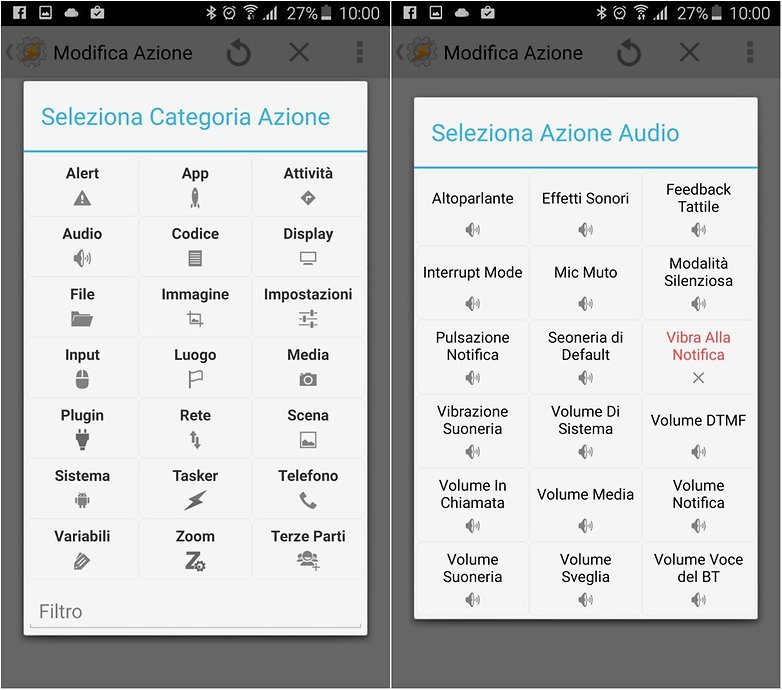 Tasker Azioni ITA