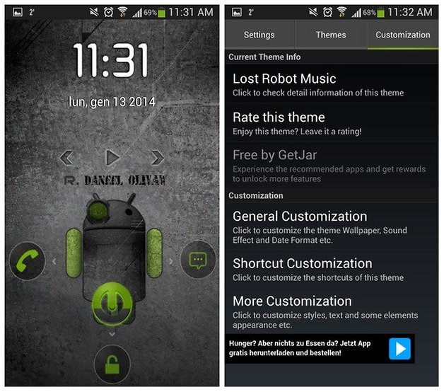 android theme lock