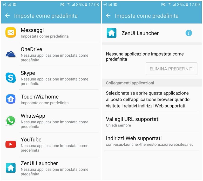 app predefinita launcher