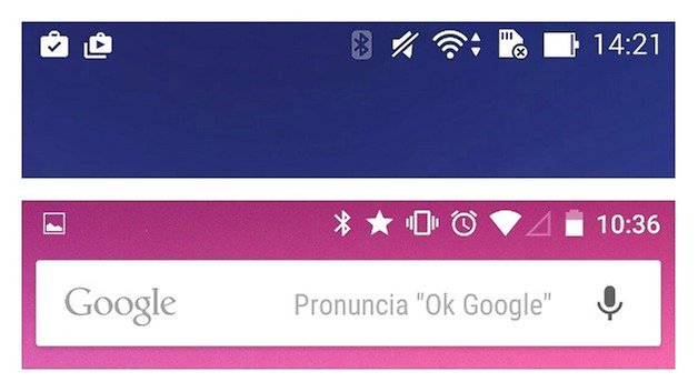 barra stato google