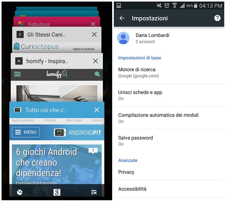 chrome tabs ita