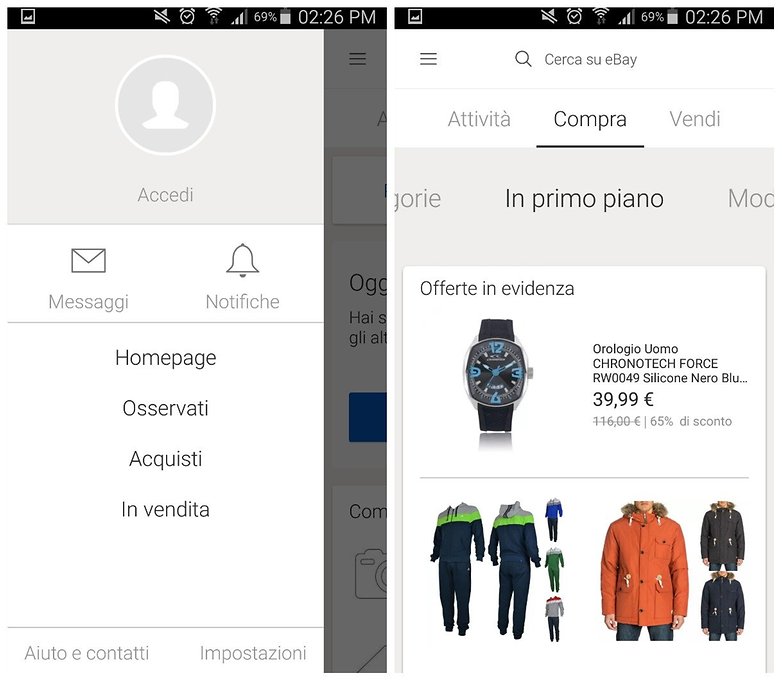 ebay app ita