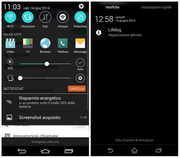g3 z2 notifiche