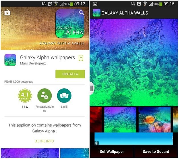 galaxy alpha wallpapers