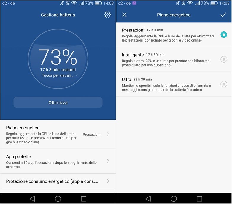gestione batteria honor 7