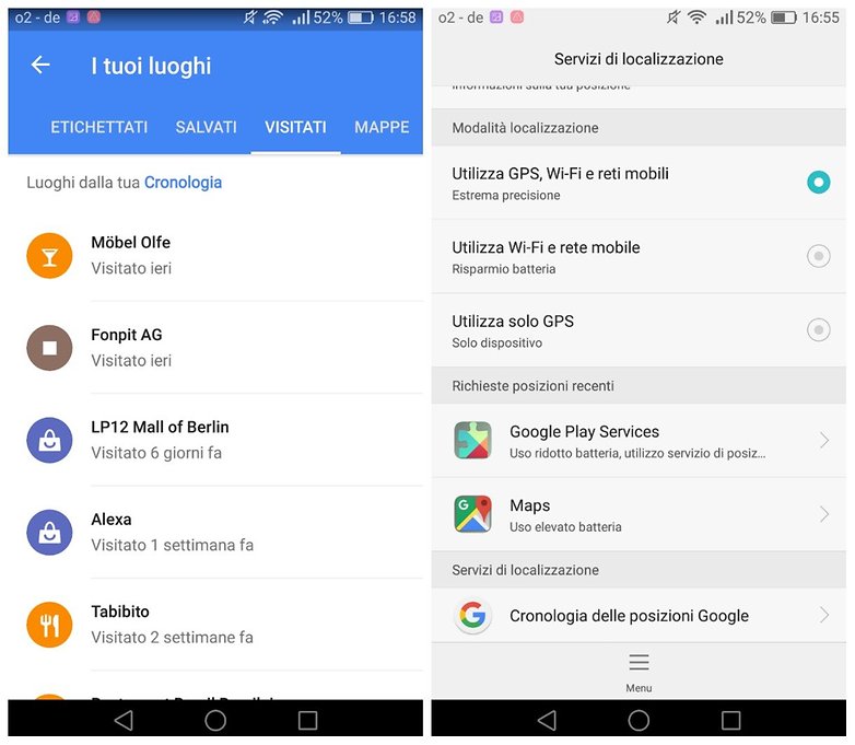 google maps attivita