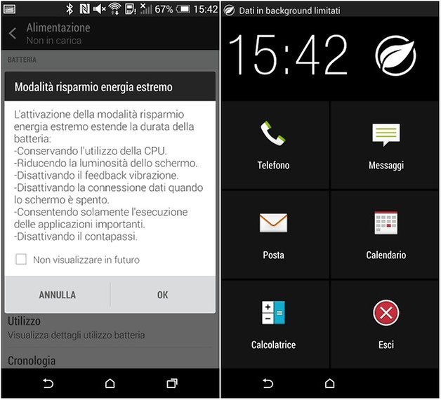 htc one risparmio