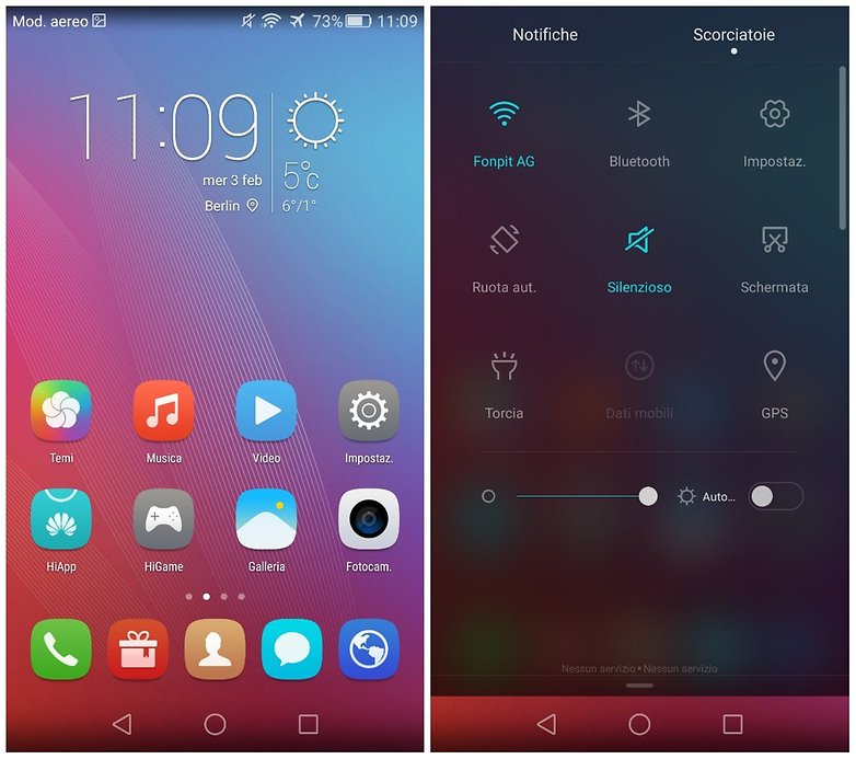 interfaccia honor5x