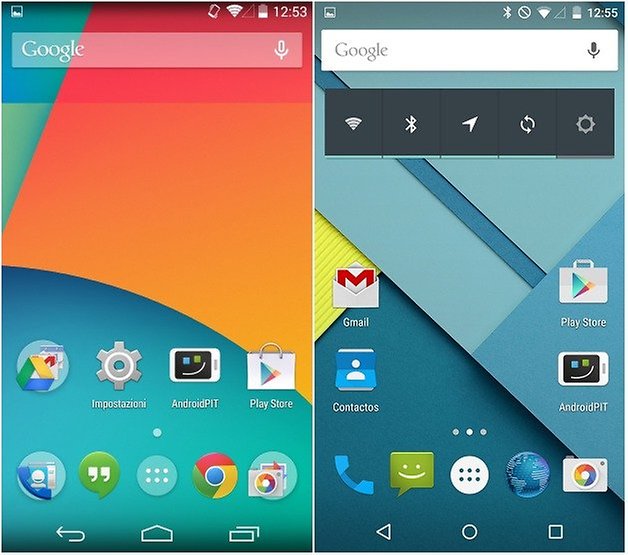 kitkat lollipop home