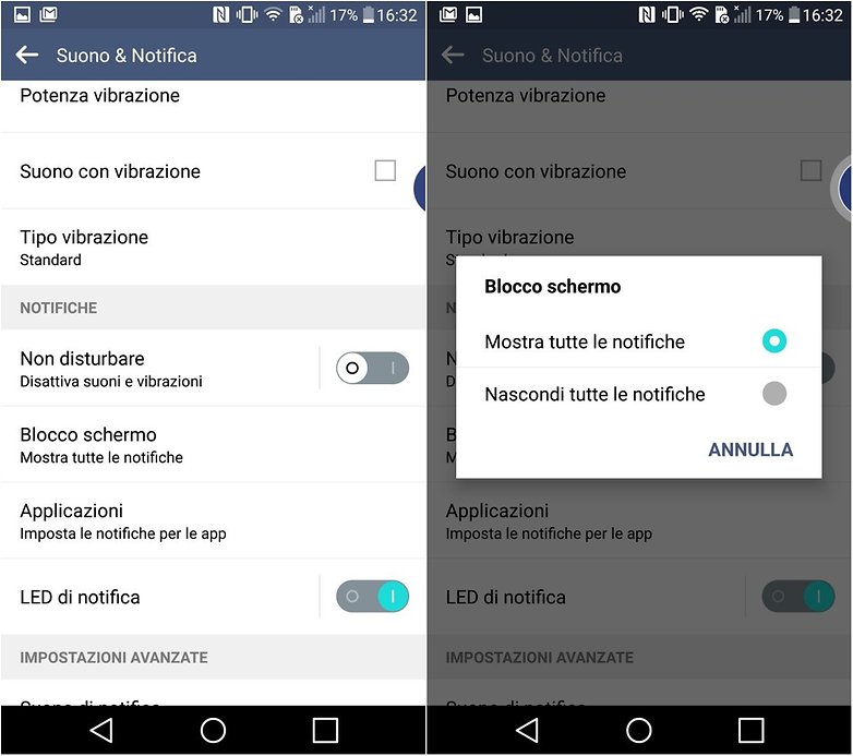 lg g4 notifiche