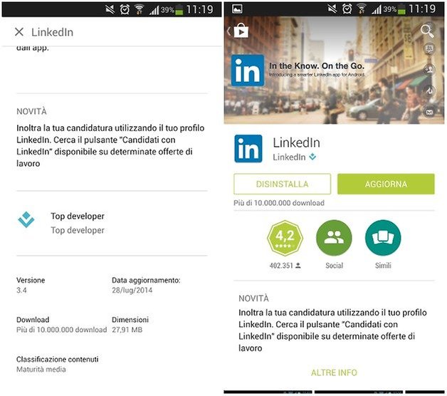 linkedin update