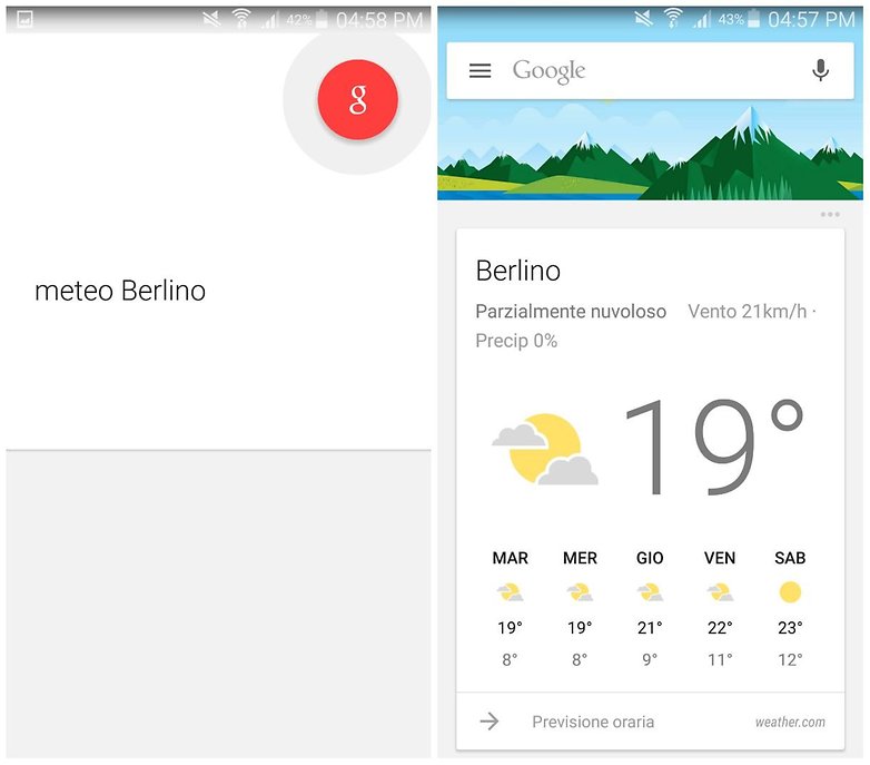 meteo berlino google now
