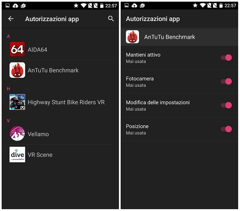 oneplus 2 autorizzazioni app