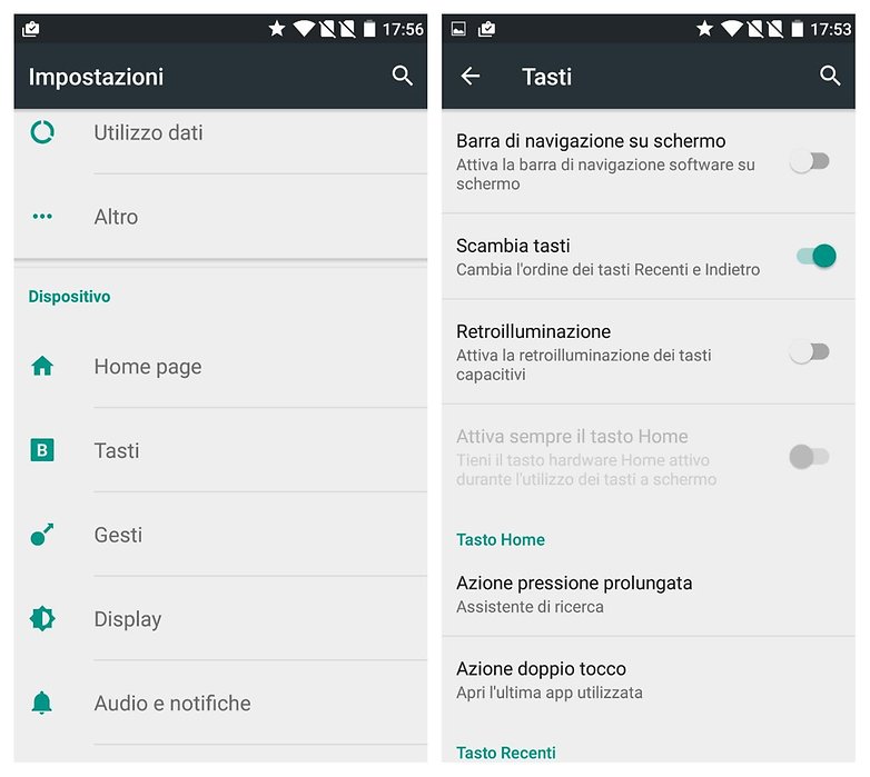 oneplus 2 tasti