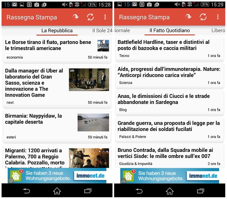 rassegna stampa