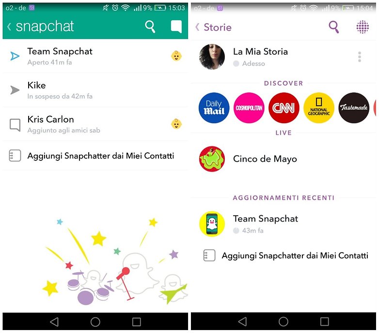 snapchat canali