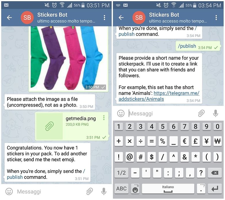 stickers telegram how to