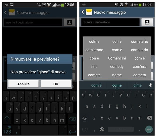 swift androidl tastiera uno