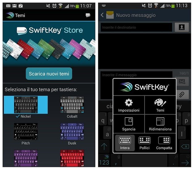 swiftkey imposta