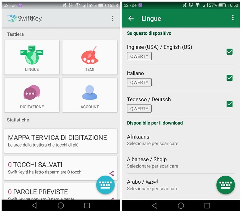 swiftkey lingua
