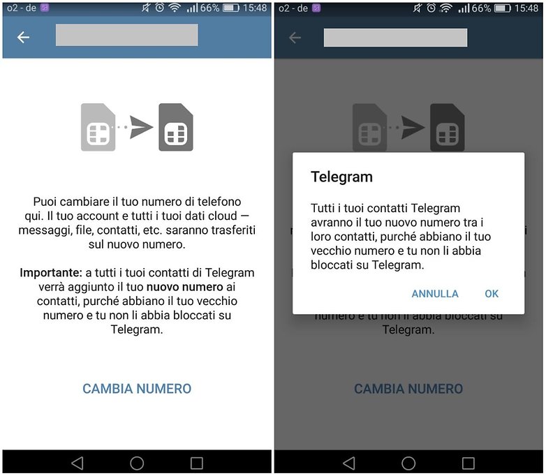 telegram app numero