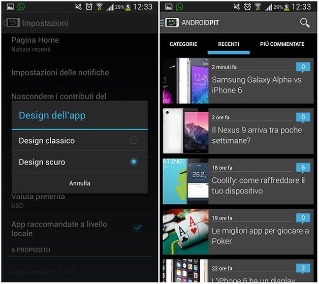tema scuro