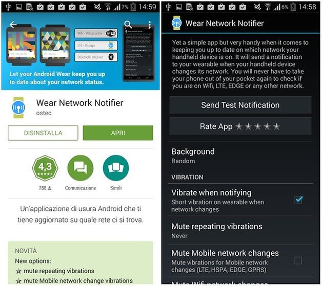 wear network notifier