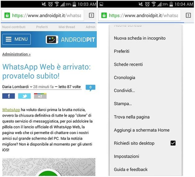 whatsapp tablet IT