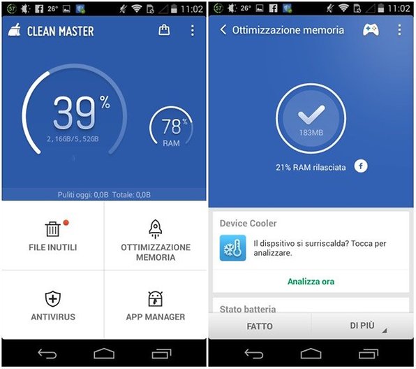 ccleaner for android vs clean master