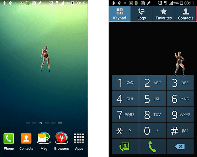 floating miley cyrus app