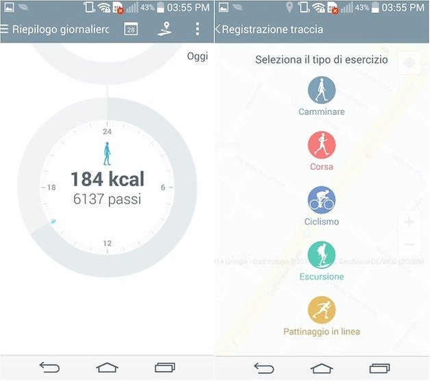 lg g3 attivita giornaliera