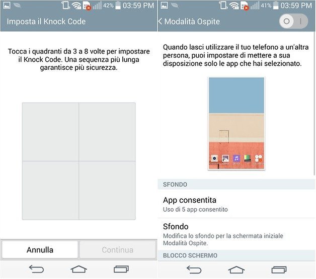 lg g3 modalitaospite knock